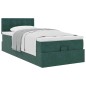 vidaXL Struttura Letto Pouf con Materasso 90x190 cm in Velluto vidaXL Struttura Letto Pouf con Materasso 90x190 cm in Velluto