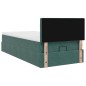 vidaXL Struttura Letto Pouf con Materasso 90x190 cm in Velluto vidaXL Struttura Letto Pouf con Materasso 90x190 cm in Velluto