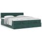 vidaXL Struttura Letto Pouf con Materassi 160x200 cm Velluto vidaXL Struttura Letto Pouf con Materassi 160x200 cm Velluto
