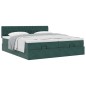 vidaXL Struttura Letto Pouf con Materassi 160x200 cm Velluto vidaXL Struttura Letto Pouf con Materassi 160x200 cm Velluto
