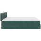 vidaXL Struttura Letto Pouf con Materassi 160x200 cm Velluto vidaXL Struttura Letto Pouf con Materassi 160x200 cm Velluto
