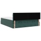 vidaXL Struttura Letto Pouf con Materassi 160x200 cm Velluto vidaXL Struttura Letto Pouf con Materassi 160x200 cm Velluto