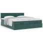 vidaXL Struttura Letto Pouf con Materassi 180x200 cm Velluto vidaXL Struttura Letto Pouf con Materassi 180x200 cm Velluto