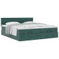 vidaXL Struttura Letto Pouf con Materassi 180x200 cm Velluto vidaXL Struttura Letto Pouf con Materassi 180x200 cm Velluto