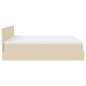 vidaXL Struttura Letto Pouf con Materassi Crema 160x200 cm in Tessuto vidaXL Struttura Letto Pouf con Materassi Crema 160x200 cm in Tessuto