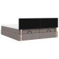 vidaXL Struttura Letto Pouf con Materassi Tortora 180x200cm in Tessuto vidaXL Struttura Letto Pouf con Materassi Tortora 180x200cm in Tessuto