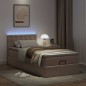 vidaXL Struttura Letto Pouf con Materasso 80x200 cm Similpelle vidaXL Struttura Letto Pouf con Materasso 80x200 cm Similpelle