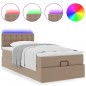 vidaXL Struttura Letto Pouf con Materasso 80x200 cm Similpelle vidaXL Struttura Letto Pouf con Materasso 80x200 cm Similpelle