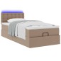 vidaXL Struttura Letto Pouf con Materasso 80x200 cm Similpelle vidaXL Struttura Letto Pouf con Materasso 80x200 cm Similpelle