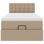 vidaXL Struttura Letto Pouf con Materasso 80x200 cm Similpelle vidaXL Struttura Letto Pouf con Materasso 80x200 cm Similpelle
