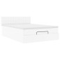 vidaXL Pouf Letto con Materassi e LED Bianco Puro 140x200cm Similpelle vidaXL Pouf Letto con Materassi e LED Bianco Puro 140x200cm Similpelle