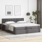 vidaXL Pouf Letto con Materassi e LED Grigio 180x200cm Similpelle vidaXL Pouf Letto con Materassi e LED Grigio 180x200cm Similpelle
