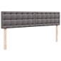 vidaXL Pouf Letto con Materassi e LED Grigio 180x200cm Similpelle vidaXL Pouf Letto con Materassi e LED Grigio 180x200cm Similpelle