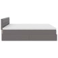 vidaXL Pouf Letto con Materassi e LED Grigio 180x200cm Similpelle vidaXL Pouf Letto con Materassi e LED Grigio 180x200cm Similpelle
