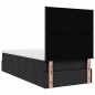 vidaXL Struttura Letto Pouf con Materasso Nero 80x200 cm in Tessuto vidaXL Struttura Letto Pouf con Materasso Nero 80x200 cm in Tessuto