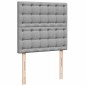 vidaXL Struttura Letto Pouf con Materasso 90x190 cm in Tessuto vidaXL Struttura Letto Pouf con Materasso 90x190 cm in Tessuto