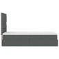 vidaXL Struttura Letto Pouf con Materasso 90x200 cm in Tessuto vidaXL Struttura Letto Pouf con Materasso 90x200 cm in Tessuto