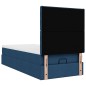 vidaXL Struttura Letto Pouf con Materasso Blu 90x200 cm in Tessuto vidaXL Struttura Letto Pouf con Materasso Blu 90x200 cm in Tessuto