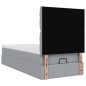 vidaXL Struttura Letto Pouf con Materasso 80x200 cm in Tessuto