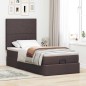 vidaXL Struttura Letto Pouf con Materasso 90x200 cm in Tessuto vidaXL Struttura Letto Pouf con Materasso 90x200 cm in Tessuto