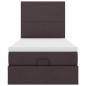 vidaXL Struttura Letto Pouf con Materasso 90x200 cm in Tessuto vidaXL Struttura Letto Pouf con Materasso 90x200 cm in Tessuto