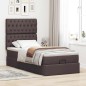 vidaXL Struttura Letto Pouf con Materasso 90x200 cm in Tessuto vidaXL Struttura Letto Pouf con Materasso 90x200 cm in Tessuto