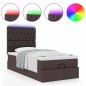 vidaXL Struttura Letto Pouf con Materasso 90x200 cm in Tessuto vidaXL Struttura Letto Pouf con Materasso 90x200 cm in Tessuto