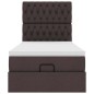 vidaXL Struttura Letto Pouf con Materasso 90x200 cm in Tessuto vidaXL Struttura Letto Pouf con Materasso 90x200 cm in Tessuto