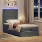 vidaXL Struttura Letto Pouf con Materasso 90x190 cm in Tessuto vidaXL Struttura Letto Pouf con Materasso 90x190 cm in Tessuto
