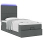 vidaXL Struttura Letto Pouf con Materasso 90x190 cm in Tessuto vidaXL Struttura Letto Pouf con Materasso 90x190 cm in Tessuto