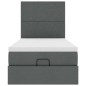 vidaXL Struttura Letto Pouf con Materasso 90x190 cm in Tessuto vidaXL Struttura Letto Pouf con Materasso 90x190 cm in Tessuto