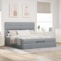 vidaXL Struttura Letto Pouf con Materasso 180x200 cm in Tessuto vidaXL Struttura Letto Pouf con Materasso 180x200 cm in Tessuto