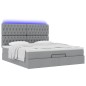 vidaXL Struttura Letto Pouf con Materasso 180x200 cm in Tessuto vidaXL Struttura Letto Pouf con Materasso 180x200 cm in Tessuto