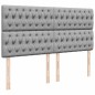 vidaXL Struttura Letto Pouf con Materasso 180x200 cm in Tessuto vidaXL Struttura Letto Pouf con Materasso 180x200 cm in Tessuto