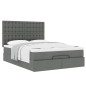 vidaXL Struttura Letto Pouf con Materasso 140x200 cm in Tessuto vidaXL Struttura Letto Pouf con Materasso 140x200 cm in Tessuto