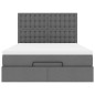 vidaXL Struttura Letto Pouf con Materasso 140x200 cm in Tessuto vidaXL Struttura Letto Pouf con Materasso 140x200 cm in Tessuto