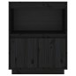 Credenza Nera 60x34x75 cm in Legno Massello di Pino Credenza Nera 60x34x75 cm in Legno Massello di Pino