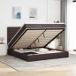 vidaXL Struttura Letto Pouf con Materasso 180x200 cm in Tessuto