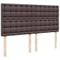 vidaXL Struttura Letto Pouf con Materasso 180x200 cm in Tessuto