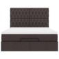 vidaXL Struttura Letto Pouf con Materasso 140x200 cm in Tessuto vidaXL Struttura Letto Pouf con Materasso 140x200 cm in Tessuto