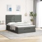 vidaXL Struttura Letto Pouf con Materasso 140x200 cm in Tessuto vidaXL Struttura Letto Pouf con Materasso 140x200 cm in Tessuto