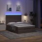 vidaXL Struttura Letto Pouf con Materasso 140x200 cm in Tessuto vidaXL Struttura Letto Pouf con Materasso 140x200 cm in Tessuto