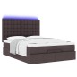 vidaXL Struttura Letto Pouf con Materasso 140x200 cm in Tessuto vidaXL Struttura Letto Pouf con Materasso 140x200 cm in Tessuto