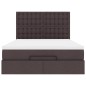 vidaXL Struttura Letto Pouf con Materasso 140x200 cm in Tessuto vidaXL Struttura Letto Pouf con Materasso 140x200 cm in Tessuto