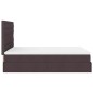 vidaXL Struttura Letto Pouf con Materasso 140x200 cm in Tessuto vidaXL Struttura Letto Pouf con Materasso 140x200 cm in Tessuto