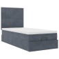 vidaXL Struttura Letto Pouf con Materassi 90x190 cm in Velluto vidaXL Struttura Letto Pouf con Materassi 90x190 cm in Velluto