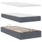 vidaXL Struttura Letto Pouf con Materassi 90x190 cm in Velluto vidaXL Struttura Letto Pouf con Materassi 90x190 cm in Velluto