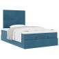 vidaXL Struttura Letto Pouf con Materassi 120x190 cm Velluto vidaXL Struttura Letto Pouf con Materassi 120x190 cm Velluto