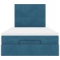 vidaXL Struttura Letto Pouf con Materassi 120x190 cm Velluto vidaXL Struttura Letto Pouf con Materassi 120x190 cm Velluto