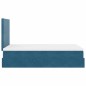 vidaXL Struttura Letto Pouf con Materassi 120x190 cm Velluto vidaXL Struttura Letto Pouf con Materassi 120x190 cm Velluto